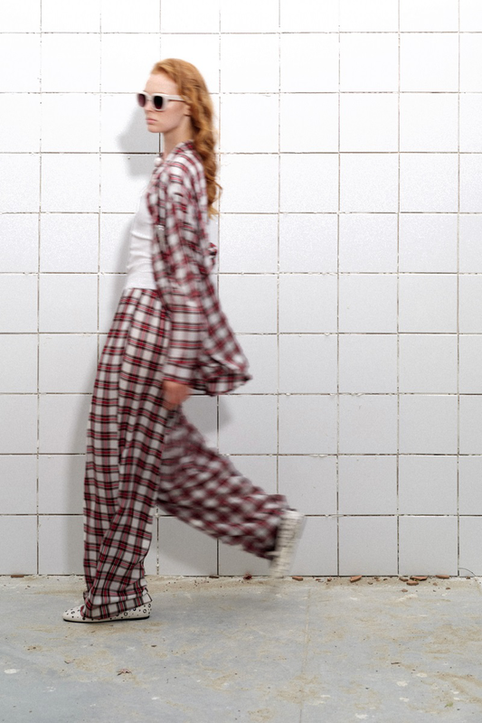 Product image: Lumina shirt and trousers set in gingham pattern-null