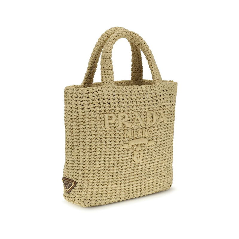 Beige viscose handbag-null