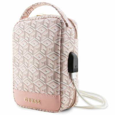 Guess bag organizer pink/pink gcube stripe, , medium