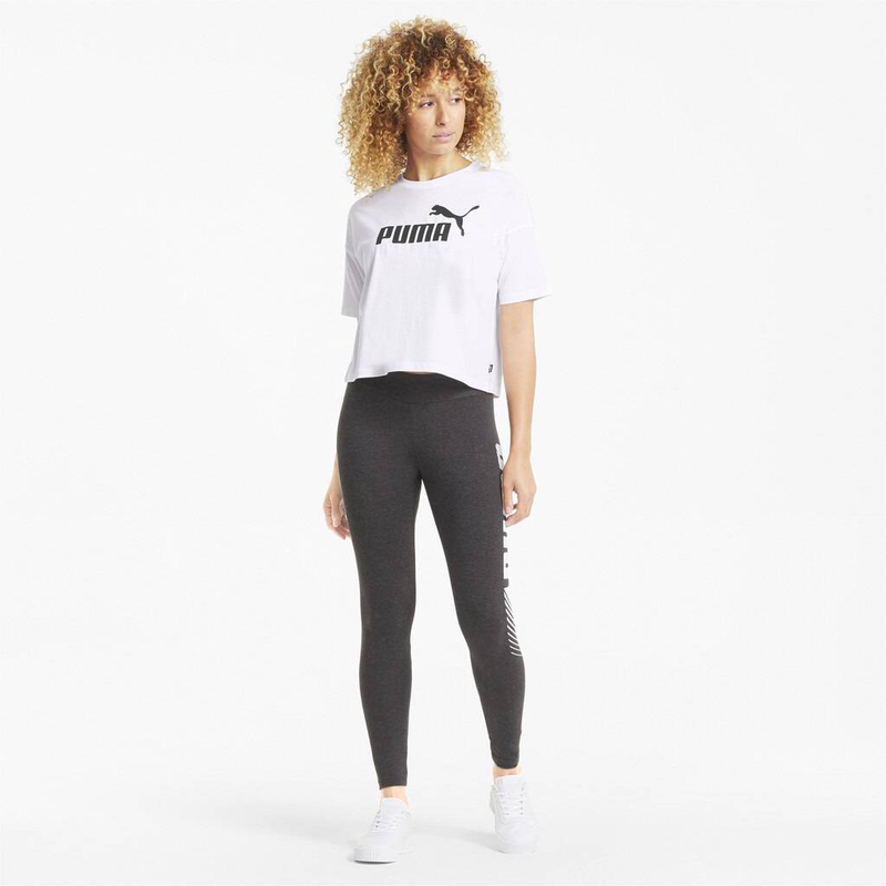 Ess cropped logo tee-null