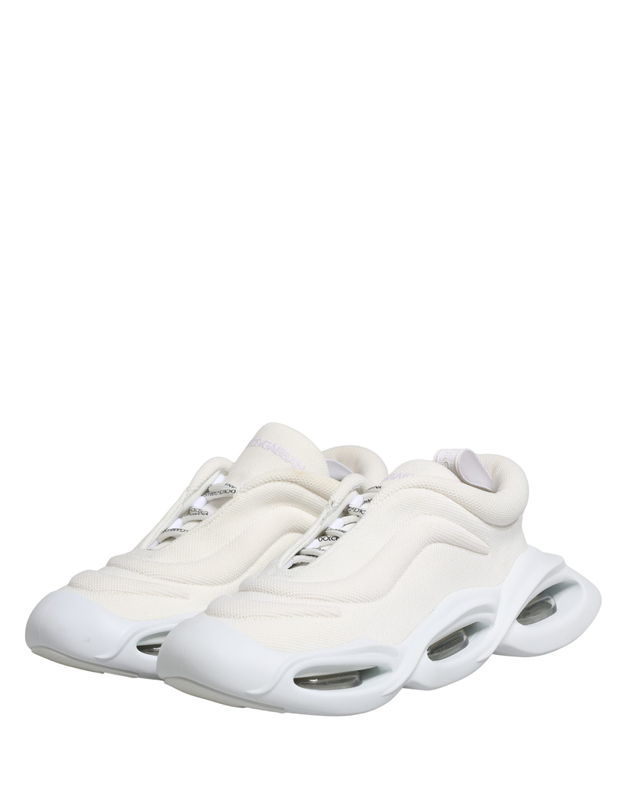 White slip on wave low top sneakers shoes-null