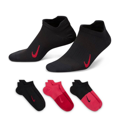 Everyday+ lightweighht no-show 3-pairs socks, Multicolor, medium