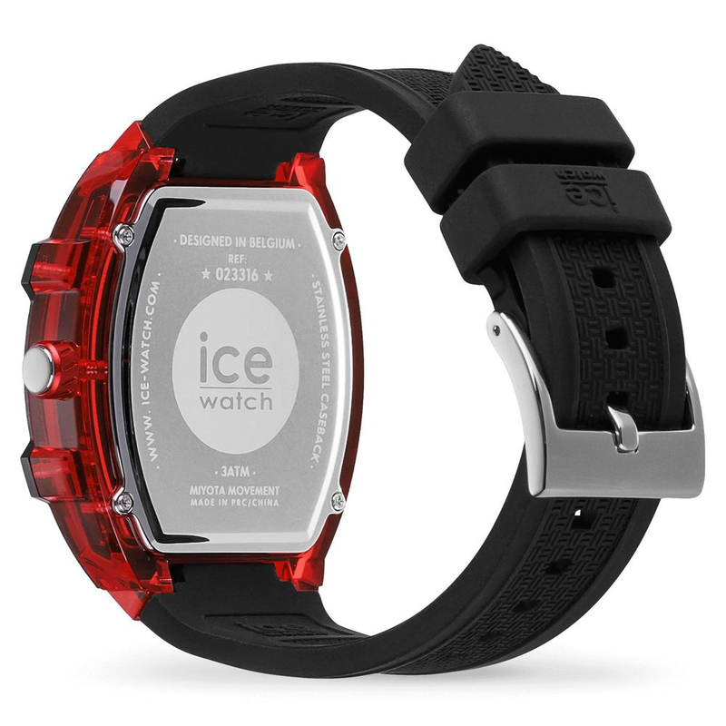 Black synthetic sport watch-null