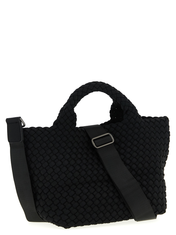 Black neoprene tote bag-null