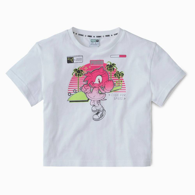 X sega girls t-shirt, White, medium