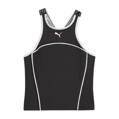 Fit train strong fitted tank, Black, medium
