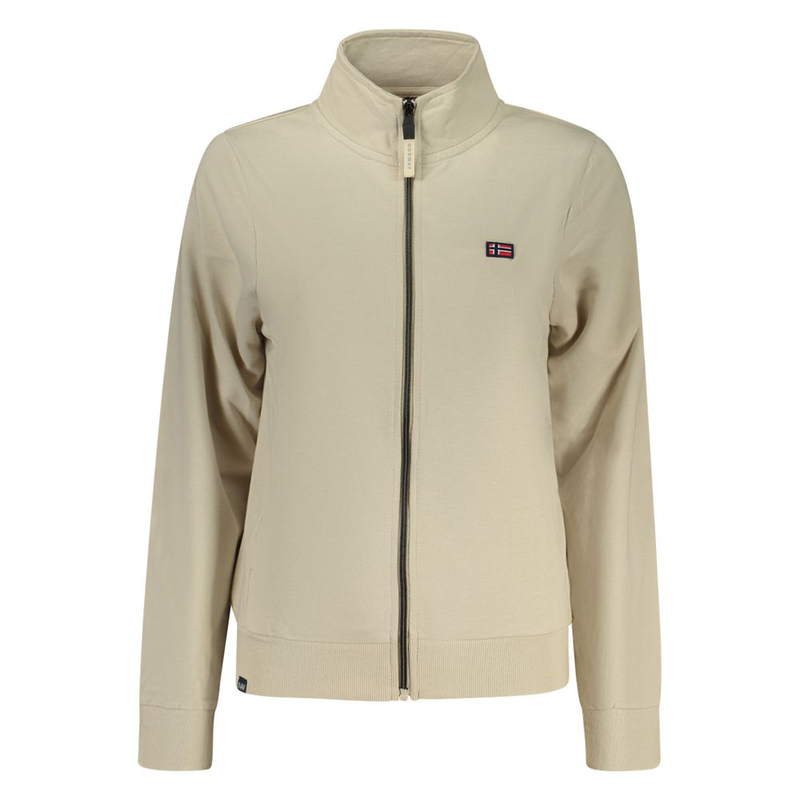 Beige cotton womens sweatshirt-null