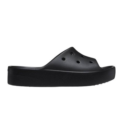 Classic platform slide, Black, medium
