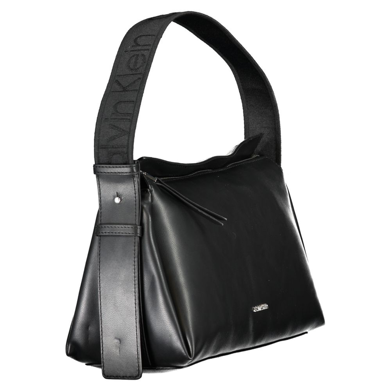 Black polyester women handbag-null