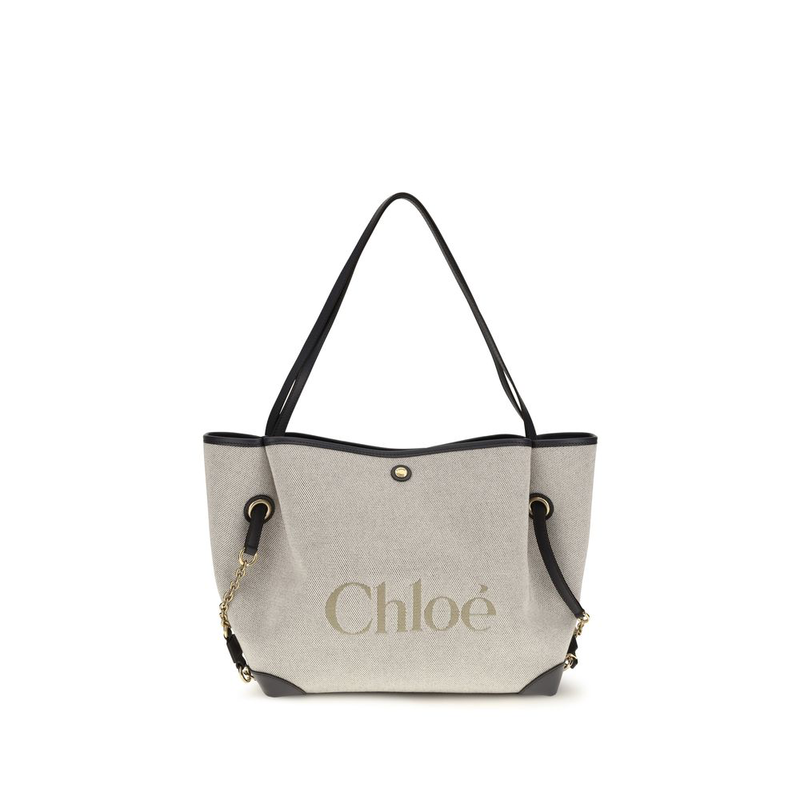 Gray cotton shoulder bag-null