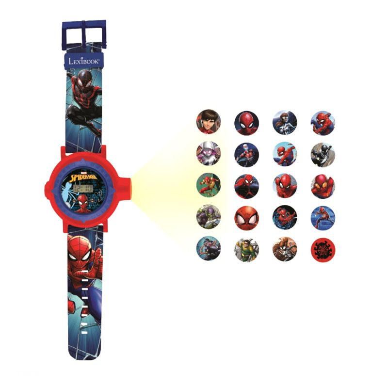 Real fun spiderman digital projection watch with 20 images dmw050sp-null