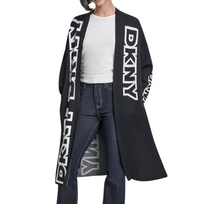 Oversized cardigan sweater, Black, medium