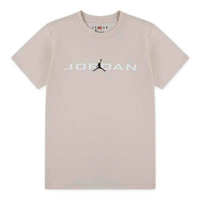 Nike jordan boys mj jd Air stretch ss crew, Light Orewood, medium