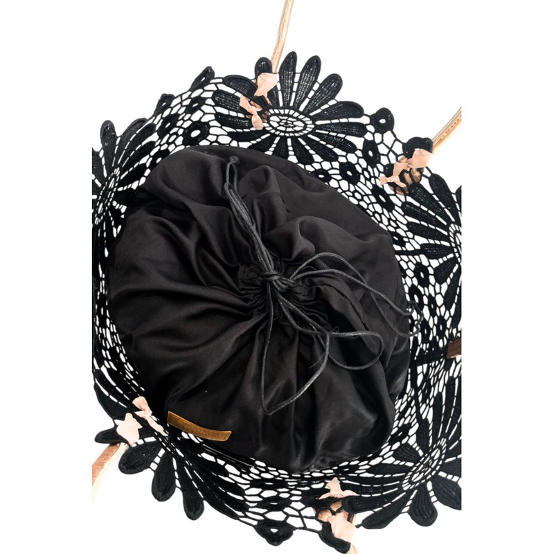 Black pu women handbag-null