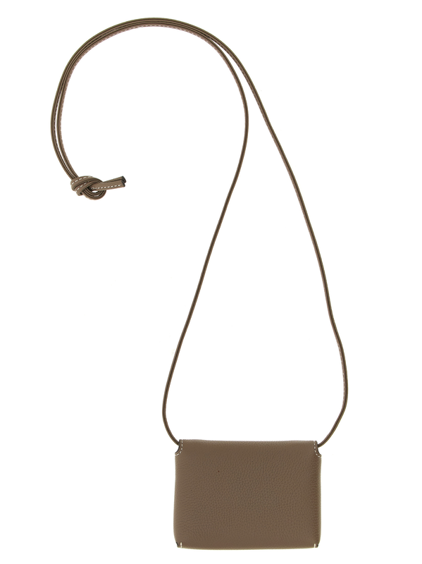 Brown cowhide cardholder-null