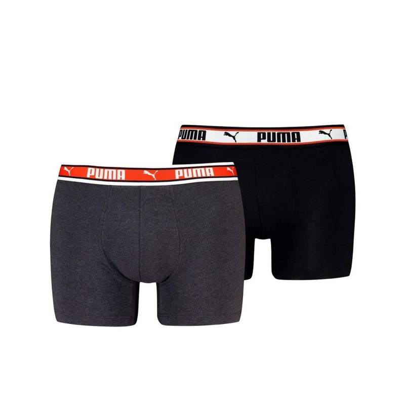 Men dual logo boxer 2p image number null