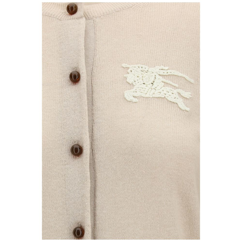 Beige polyester cardigan-null