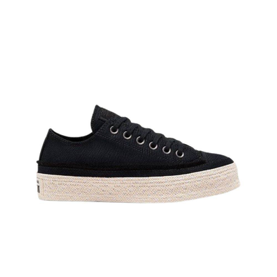 Converse chuck taylor all star espadrille, Black / White, medium