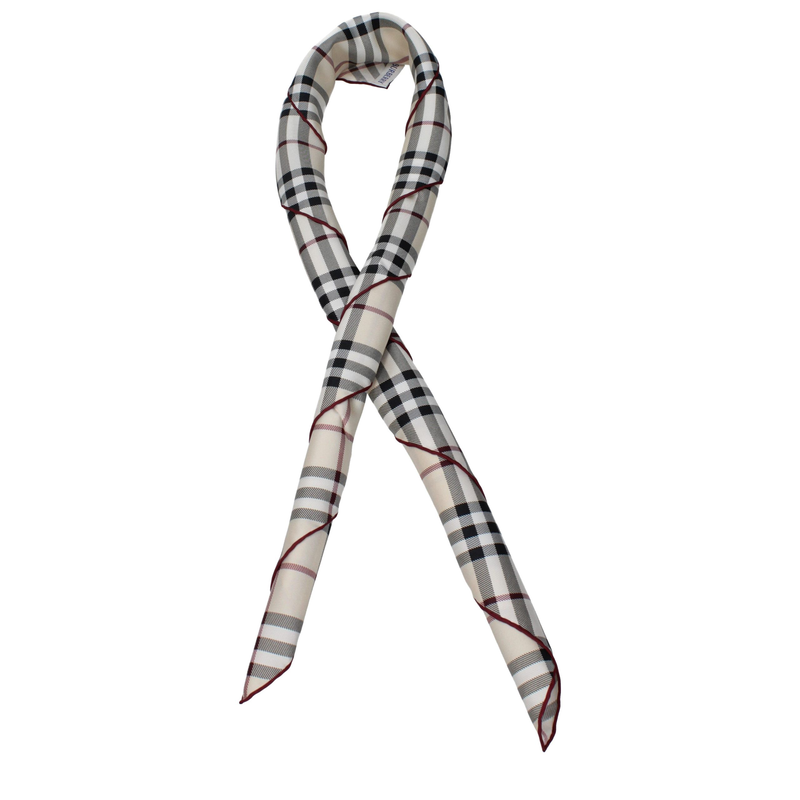 Beige silk foulard-null