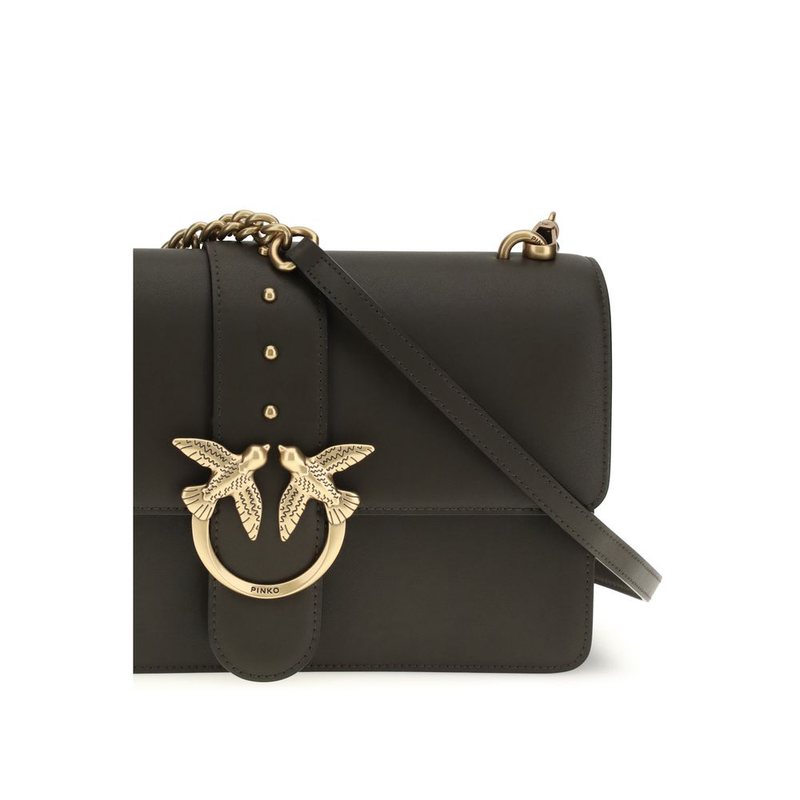 Bicolor calf leather bos taurus shoulder bag-null