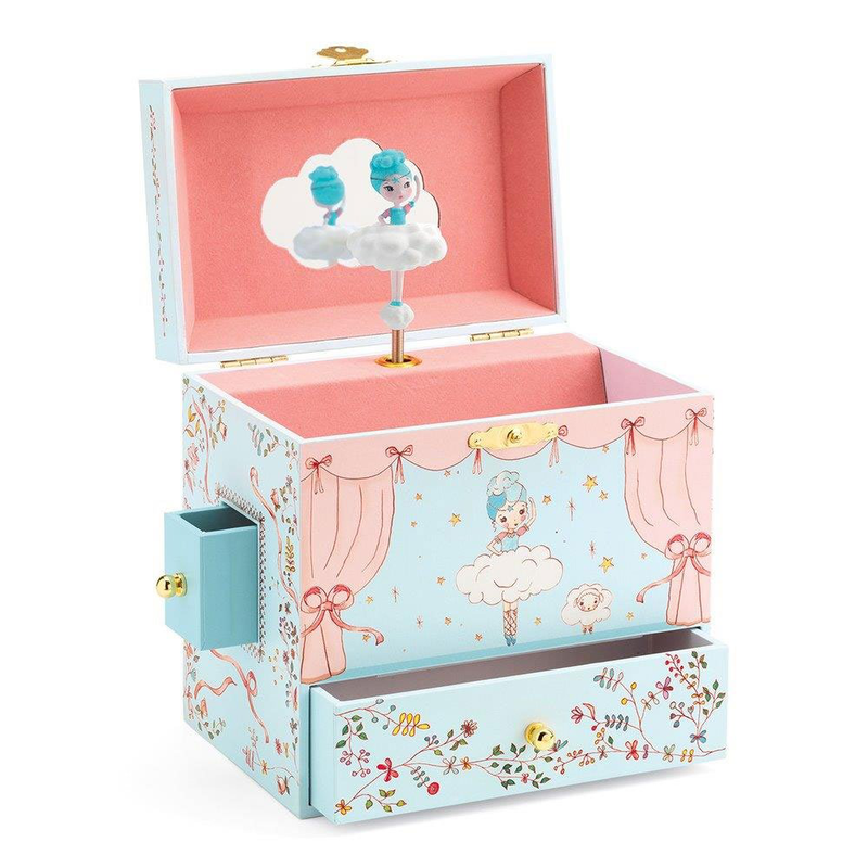 Ballerina on stage musical box, , medium-null