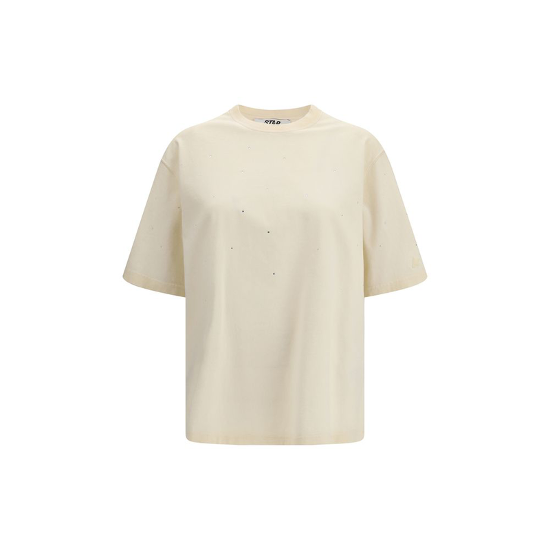 Beige cotton t-shirt-null