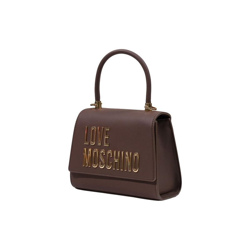 Brown polyethylene handbag-null