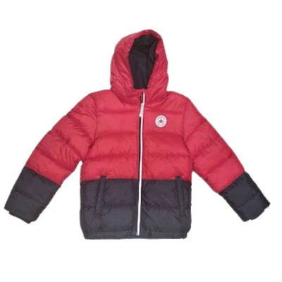 Youth color block puffer jacket