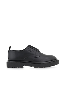 Shoes classic derby russel in calf, Black, medium