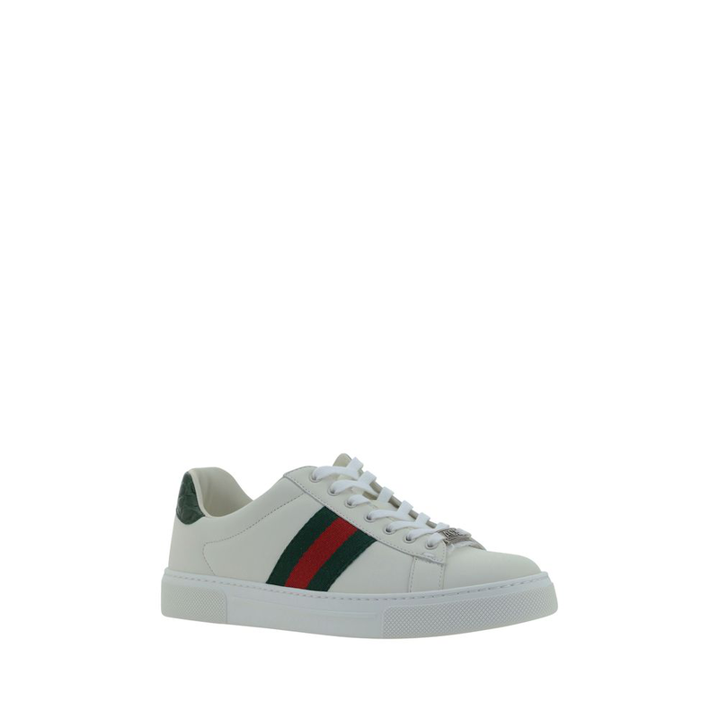 White calf leather bos taurus low top sneakers-null