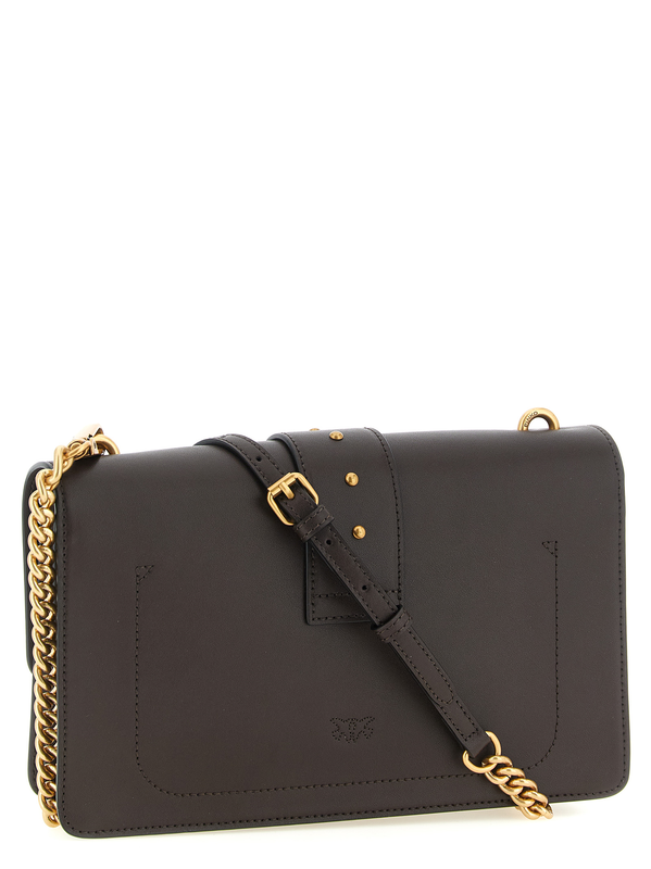 Brown calfskin crossbody bag-null