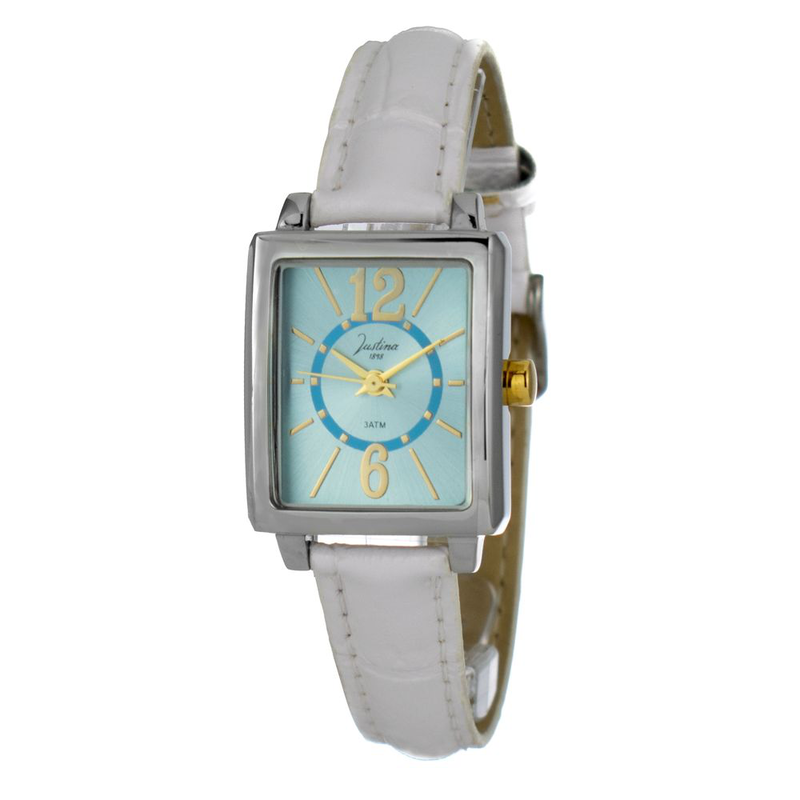 Multicolor leather dress watch-null