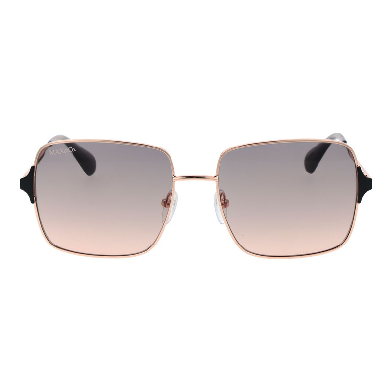 Rose gold metal sunglasses-null