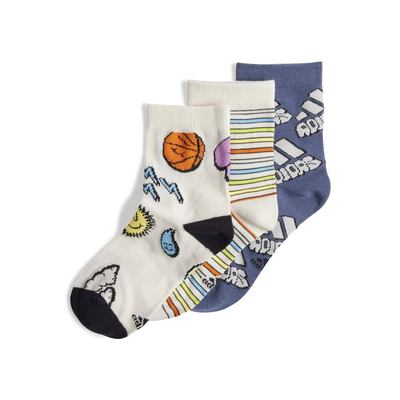 Adidas little kids bubbles 3-pack socks