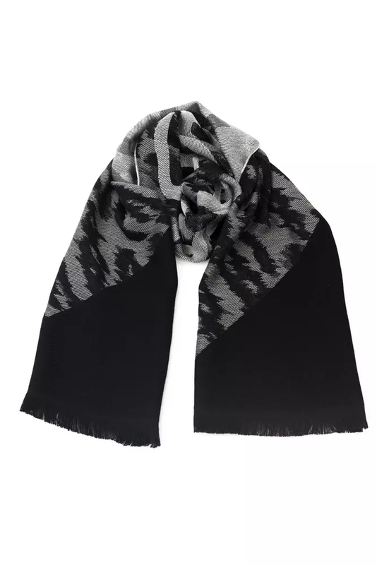 Gray wool men scarf-null