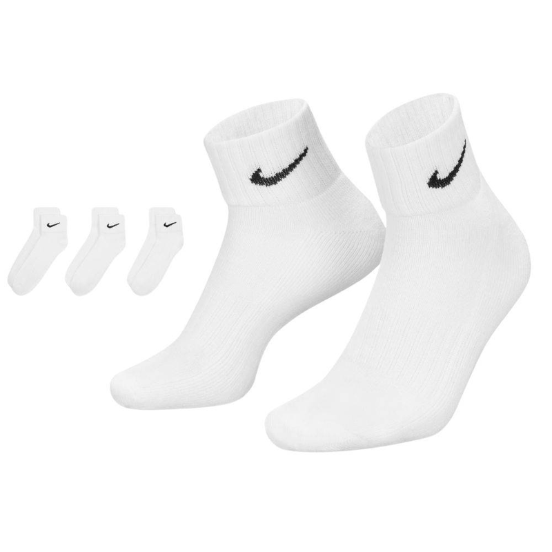 Nike unisex cushion quarter 3-pairs socks-null