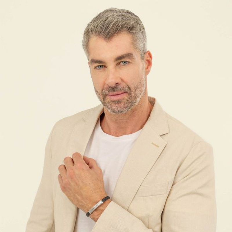 Boss herringbone men's bracelet-null