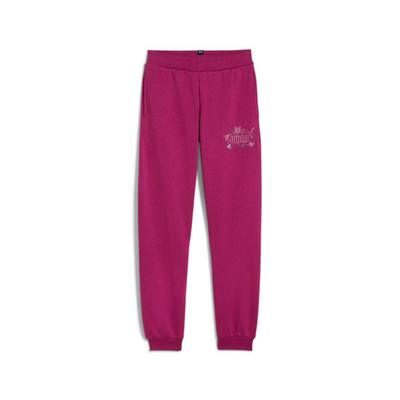 Ess+ starry safari sweatpants fleece g, Magenta, medium