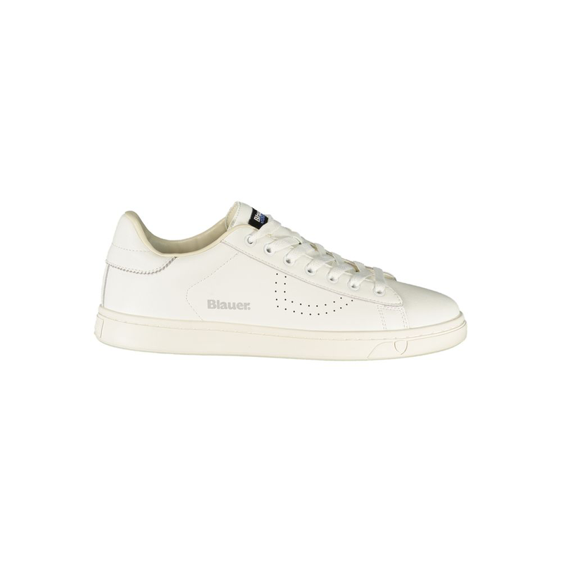 White polyurethane men's sneaker-null