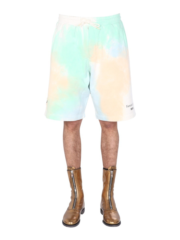 Msgm tie dye pattern bermuda-null