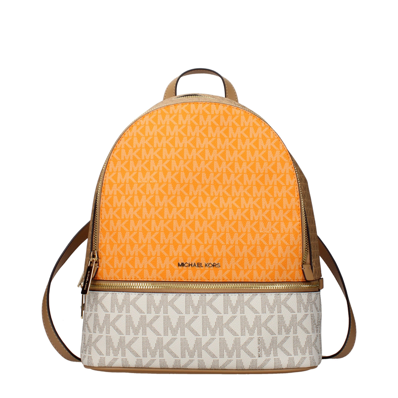 Beige fabric backpack-null