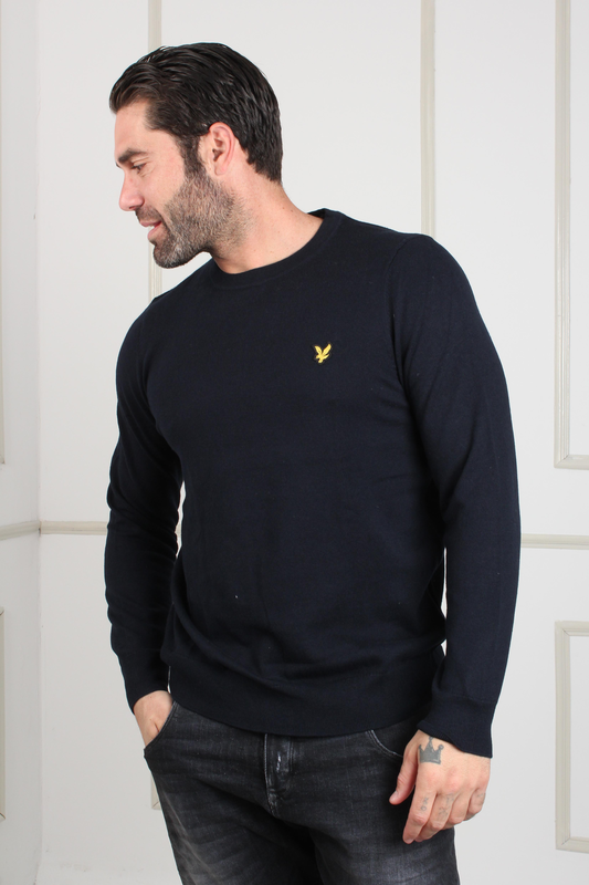 Knitted top crew neck - lyle & scott-null