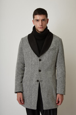Stefan wool touch neckline coat