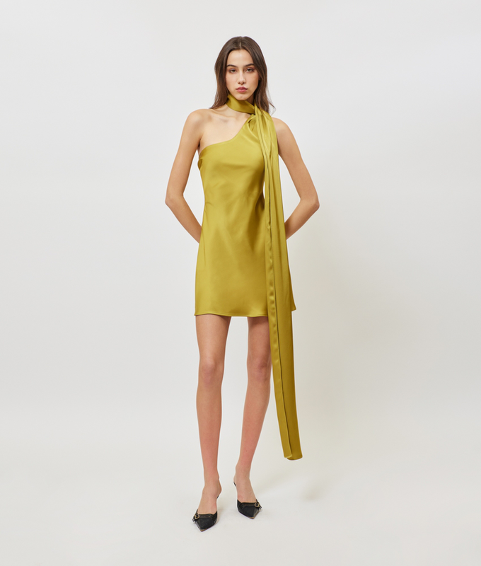 Serena dress / olive-null
