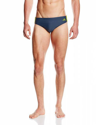 I 3-stripes trunk mens, Navy / Solar Yellow, medium