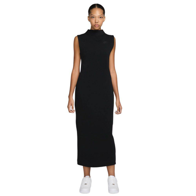 Nike sportswear tech fleece slim tank dress, Black, medium