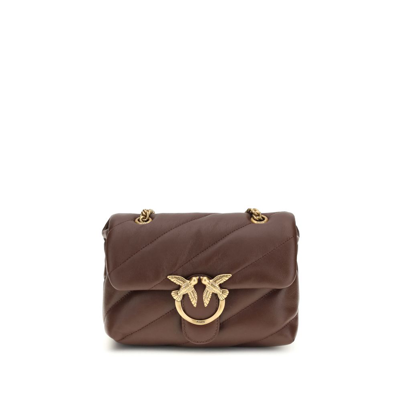 Brown calf leather bos taurus shoulder bag-null