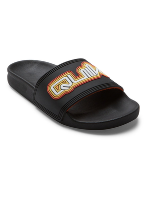 Quiksilver boys slaps rivi wordmark slide II youth, Kvj2-black, medium