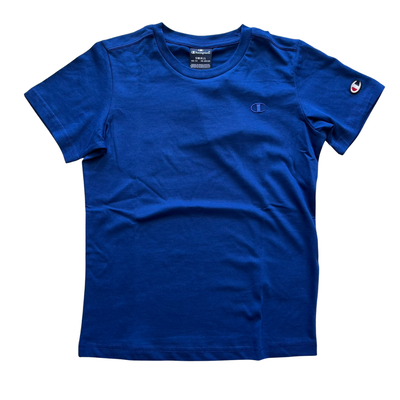 Champion kids boys crewneck athletic t-shirt blue 306778-bs559, Blue, medium