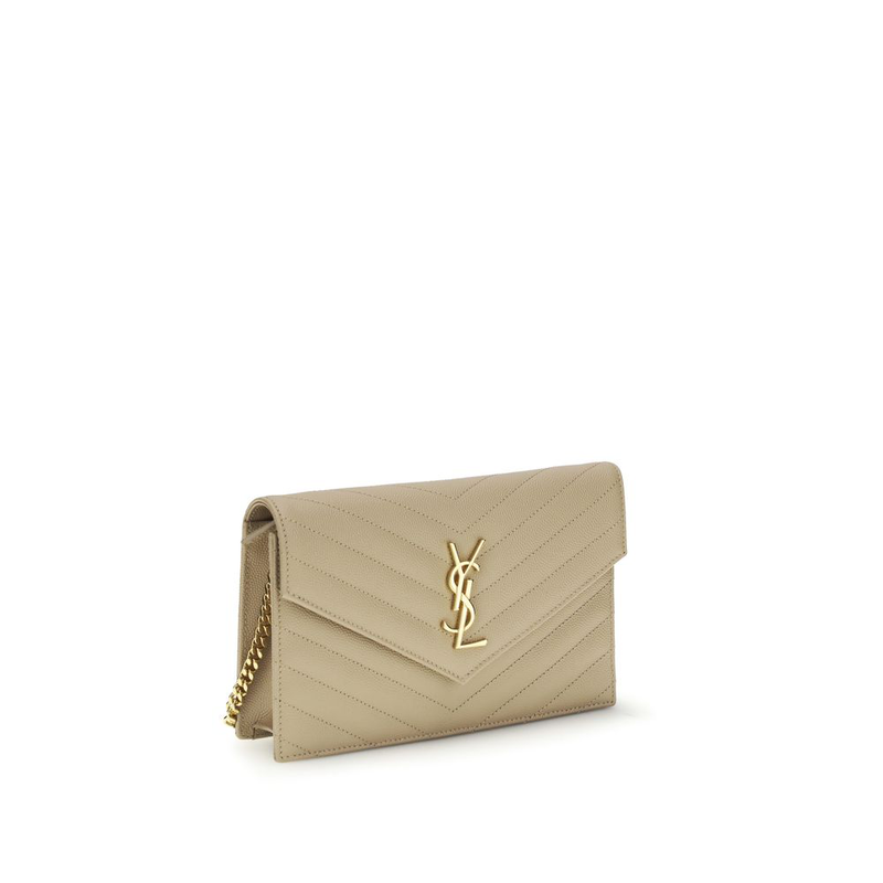 Beige calf leather bos taurus shoulder bag-null